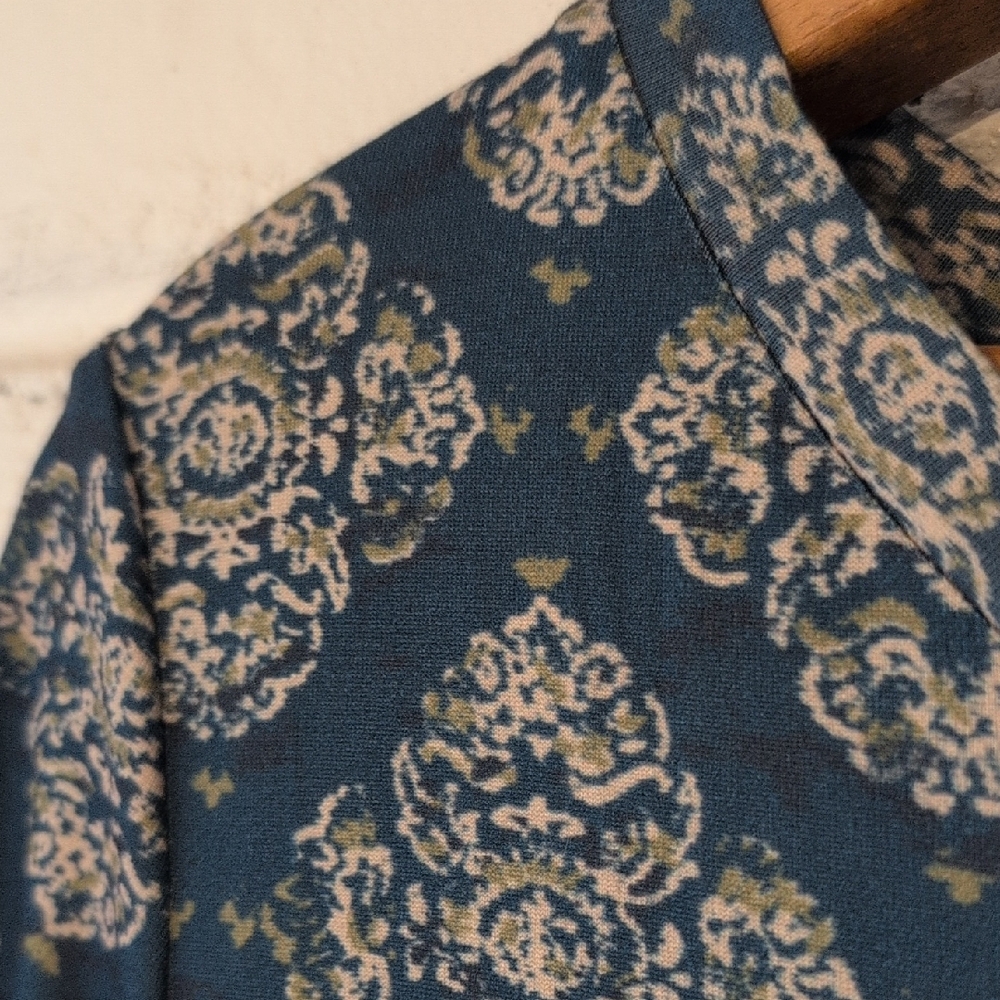 Persnickety Patterned Top With Ruffle - Picture 3 of 9